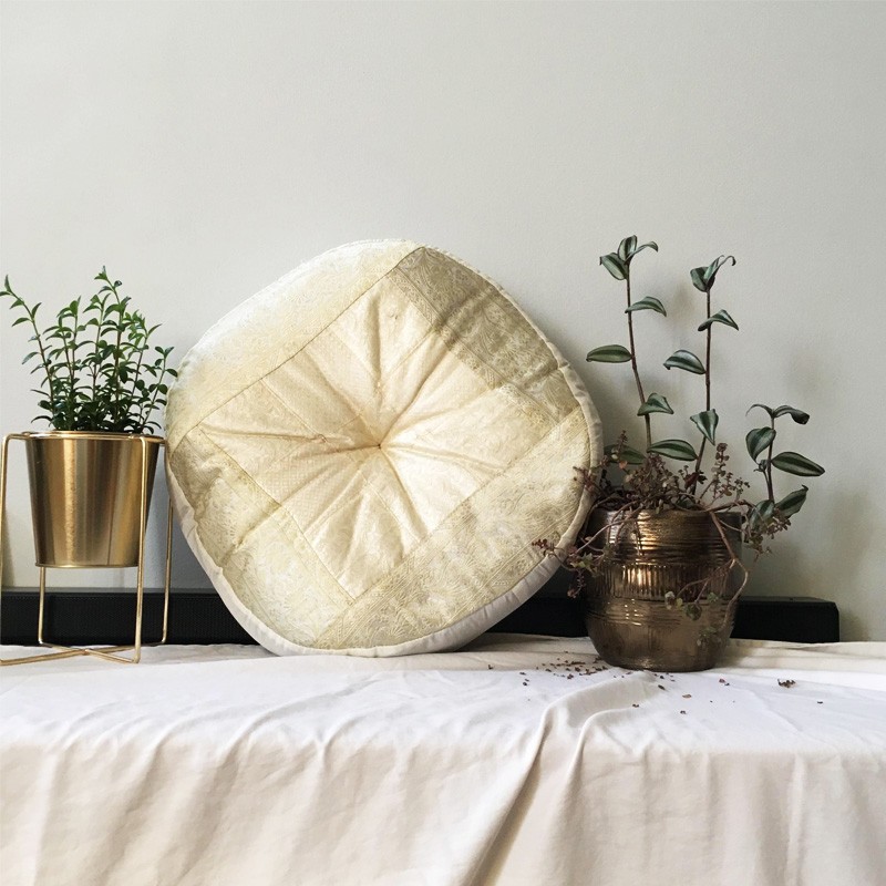 Meditation Cushion - Round White